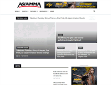 Tablet Screenshot of mma-in-asia.com